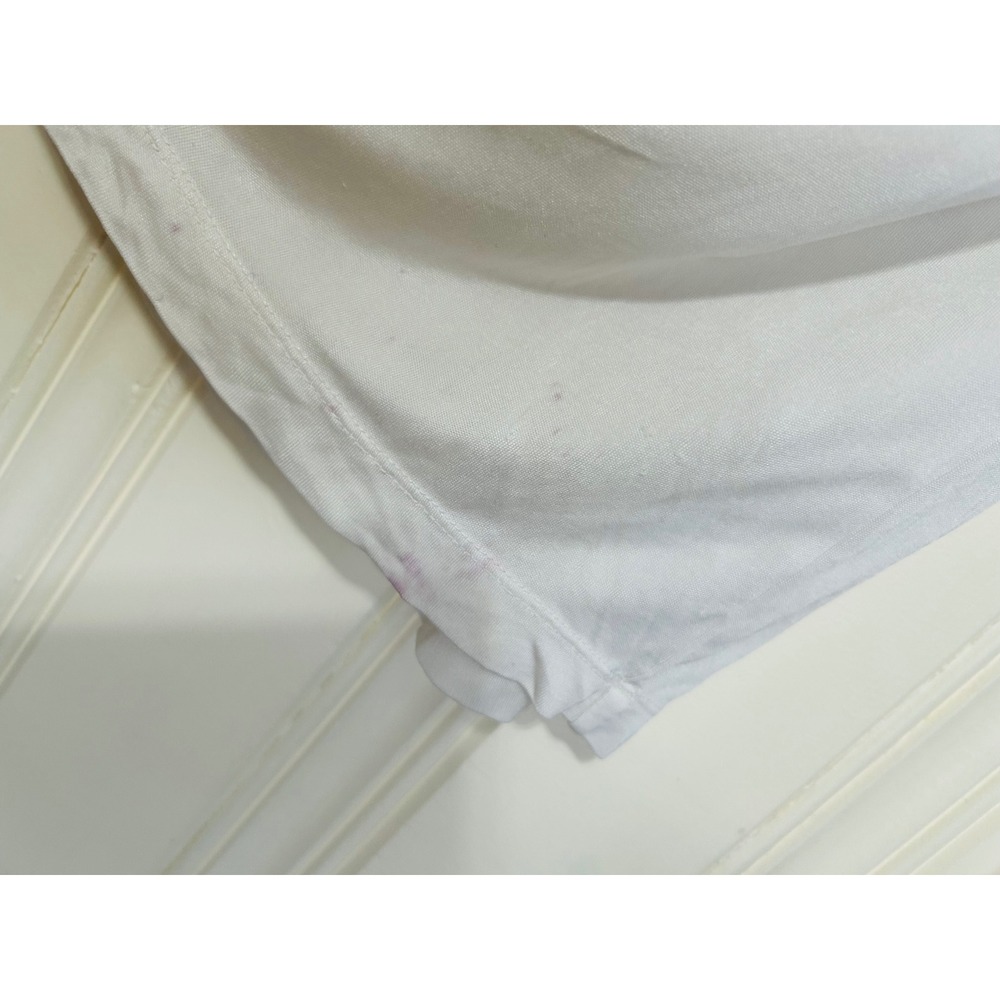 Lands End Womens 2X White 100% Silk Long Sleeve Shirt Leggings Base Layer Set - Picture 10 of 11
